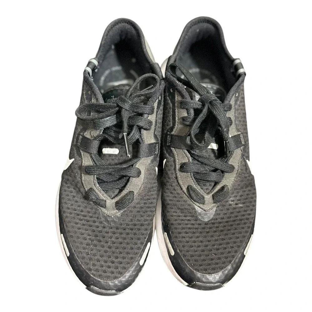 Nike‎ Reposto Running Shoes in black, dark smoke grey & white Size 7 CZ5631 012